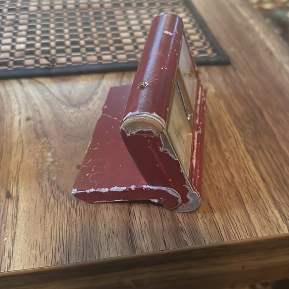 T. Anthony Antique 8-Day Alarm / (Switzerland) Barometer Leather Travel Clock - Picture 5 of 6